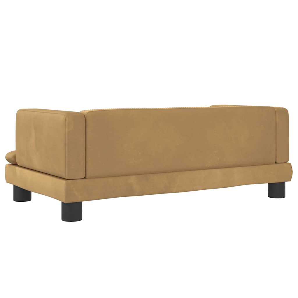 Hondenmand 80X45X30 Cm Fluweel Bruin