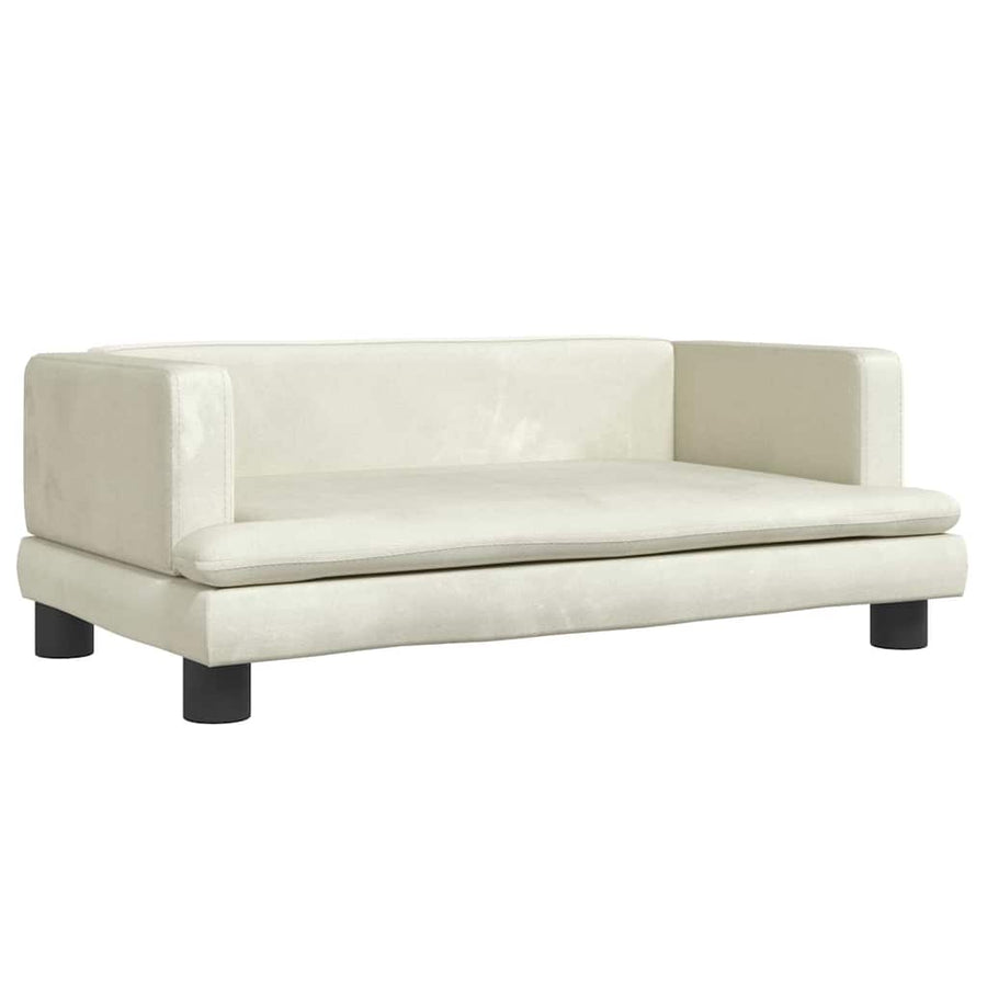 Hondenmand 80X45X30 Cm Fluweel Crèmekleurig