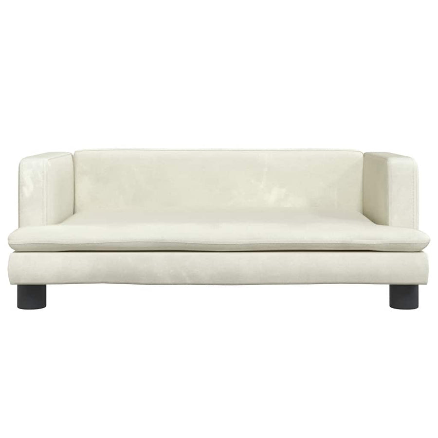 Hondenmand 80X45X30 Cm Fluweel Crèmekleurig