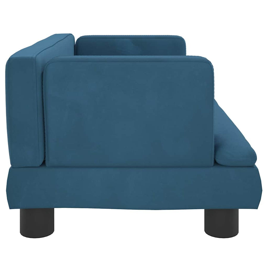 Hondenmand 60X40X30 Cm Fluweel Blauw