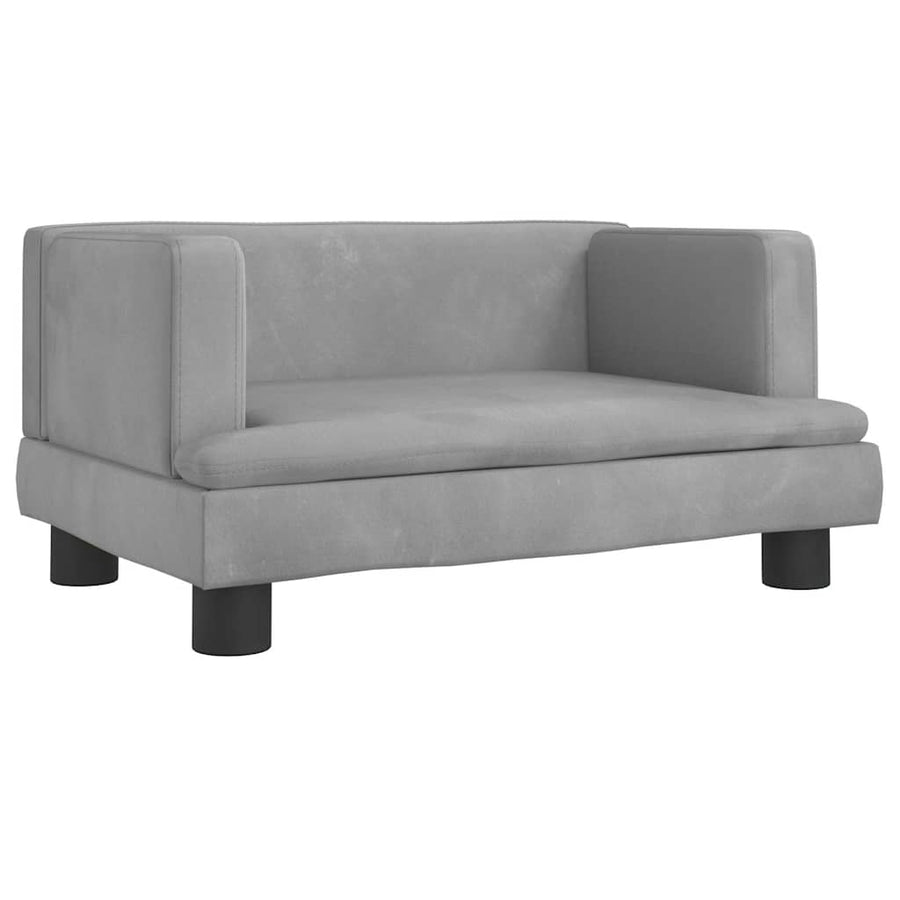 Hondenmand 60X40X30 Cm Fluweel Lichtgrijs