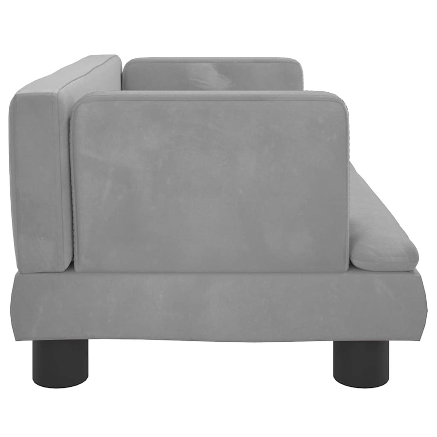Hondenmand 60X40X30 Cm Fluweel Lichtgrijs