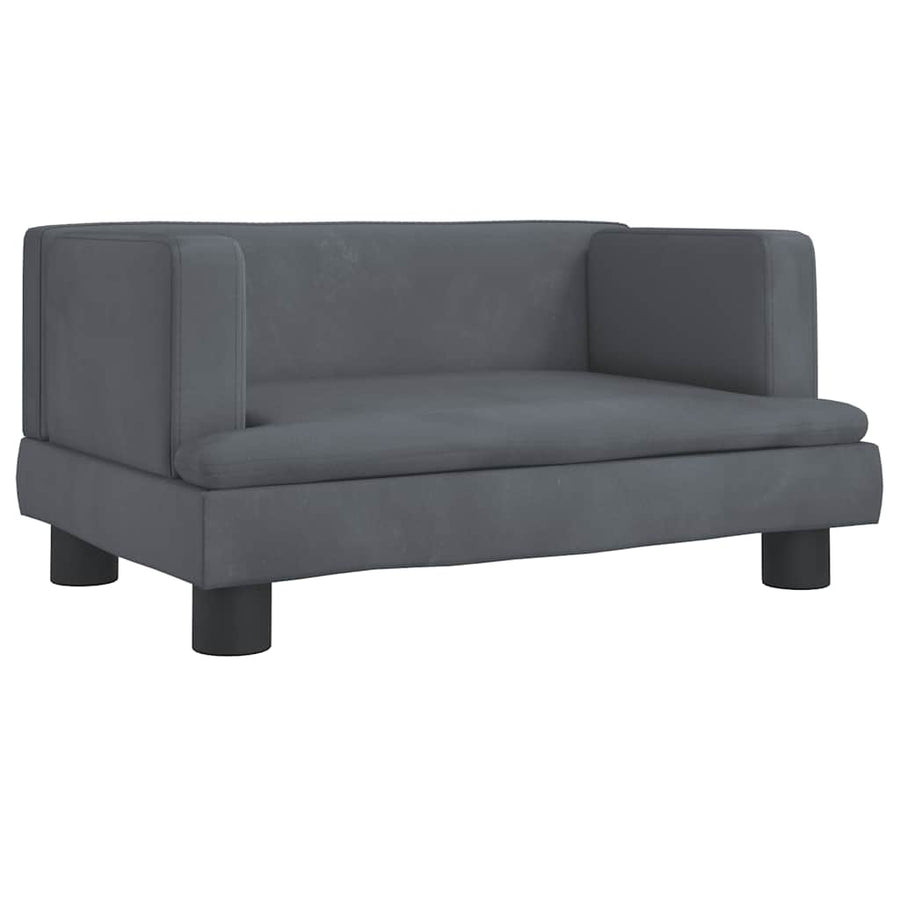 Hondenmand 60X40X30 Cm Fluweel Donkergrijs