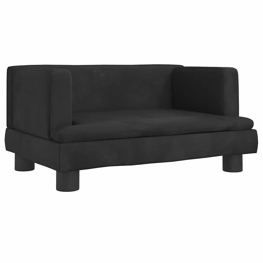 Hondenmand 60X40X30 Cm Fluweel Zwart