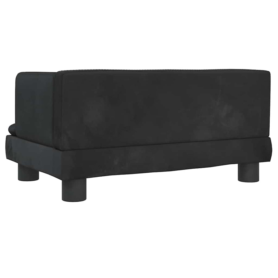 Hondenmand 60X40X30 Cm Fluweel Zwart