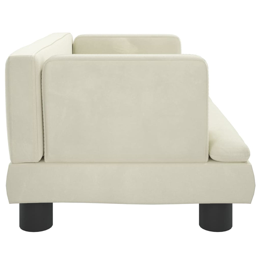 Hondenmand Fluweel Kleurig 60 x 40 x 30 cm crème