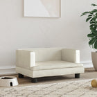 Dog bed 60x40x30 cm velvet cream