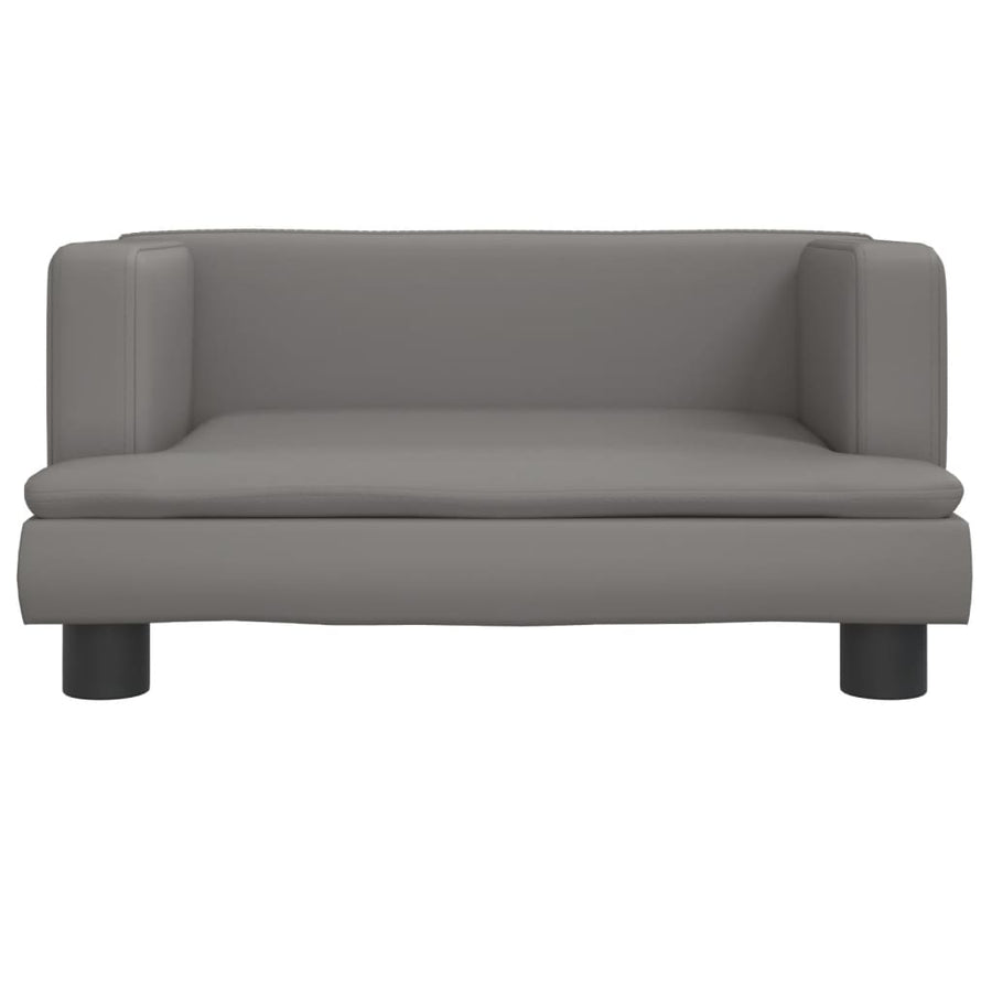 Hondenmand 60X40X30 Cm Kunstleer Grijs 60 x 40 x 30 cm