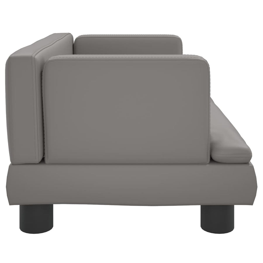 Hondenmand 60X40X30 Cm Kunstleer Grijs 60 x 40 x 30 cm