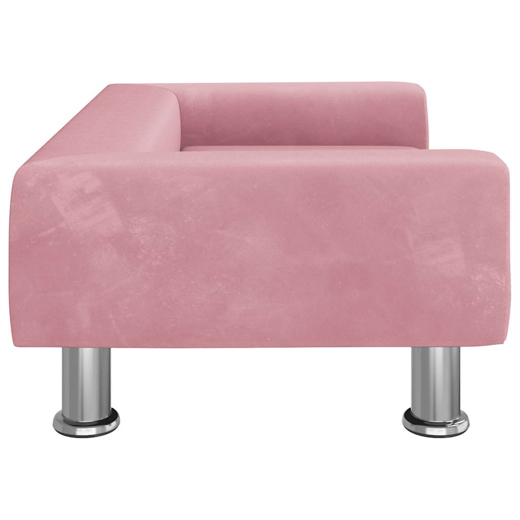 Hondenmand 70X45X26,5 Cm Fluweel Roze