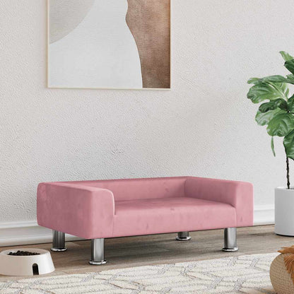 Hondenmand 70X45X26,5 Cm Fluweel Roze