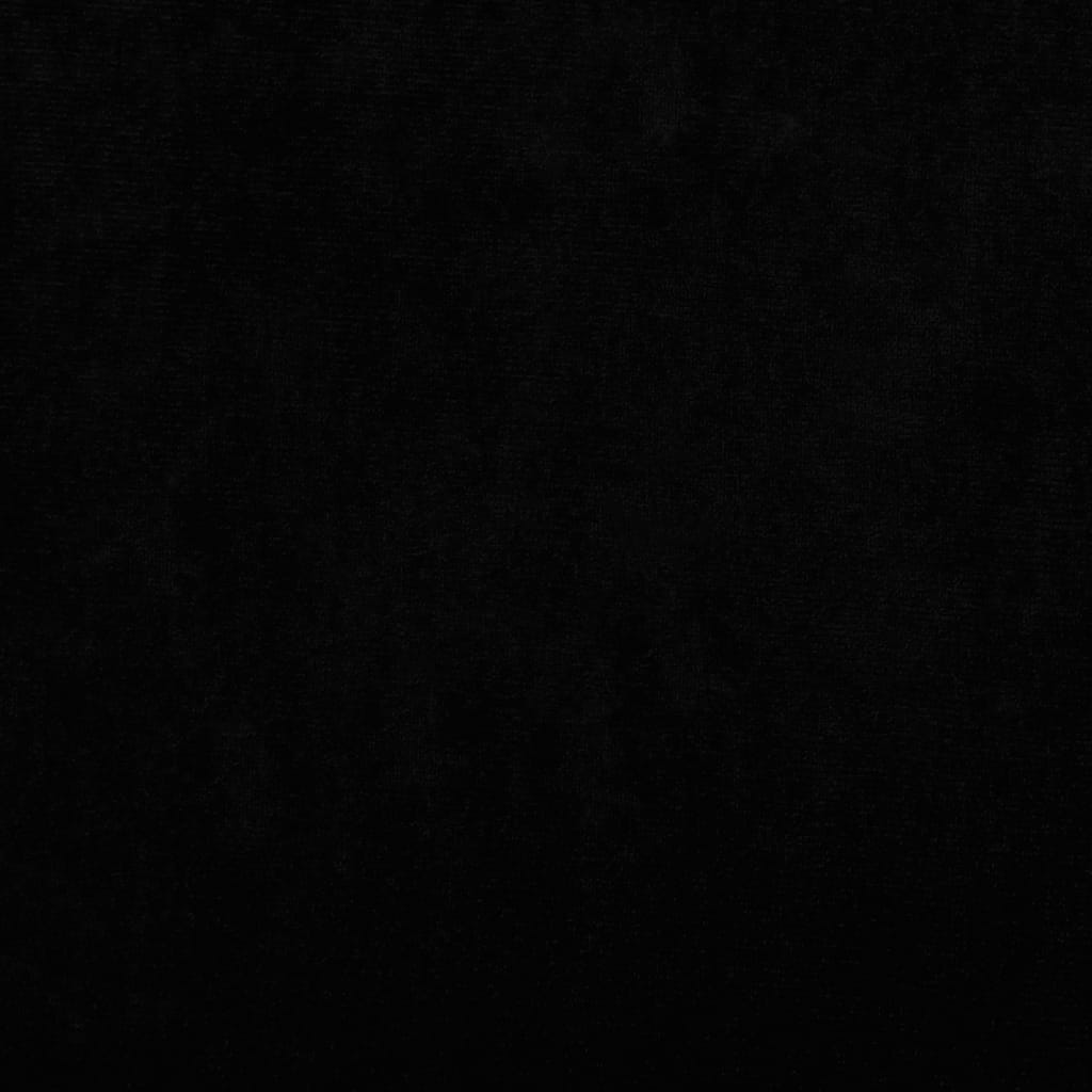 Hondenmand 70x45x26,5 cm fluweel zwart 70 x 45 x 26.5 cm Zwart