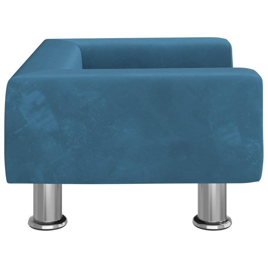 Hondenmand 50X40X26,5 Cm Fluweel 50 x 40 x 26.5 cm Blauw