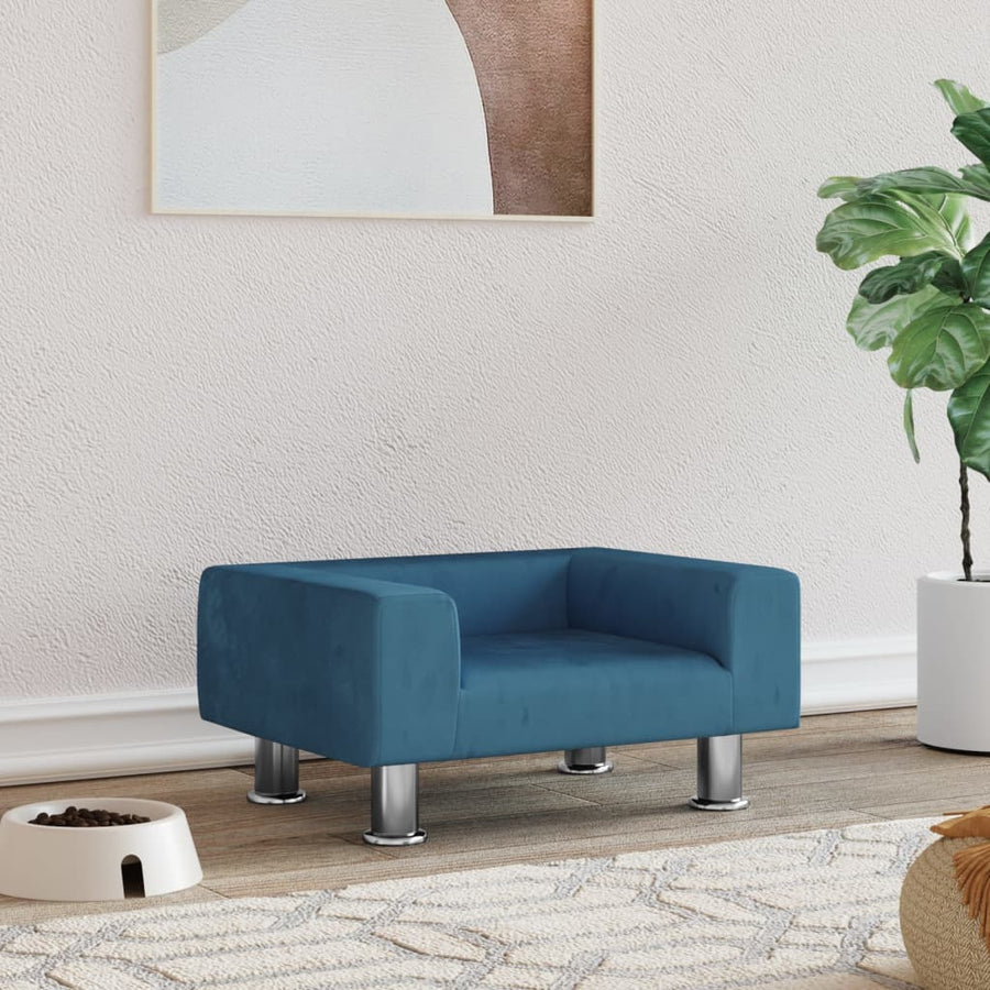 Hondenmand 50X40X26,5 Cm Fluweel 50 x 40 x 26.5 cm Blauw