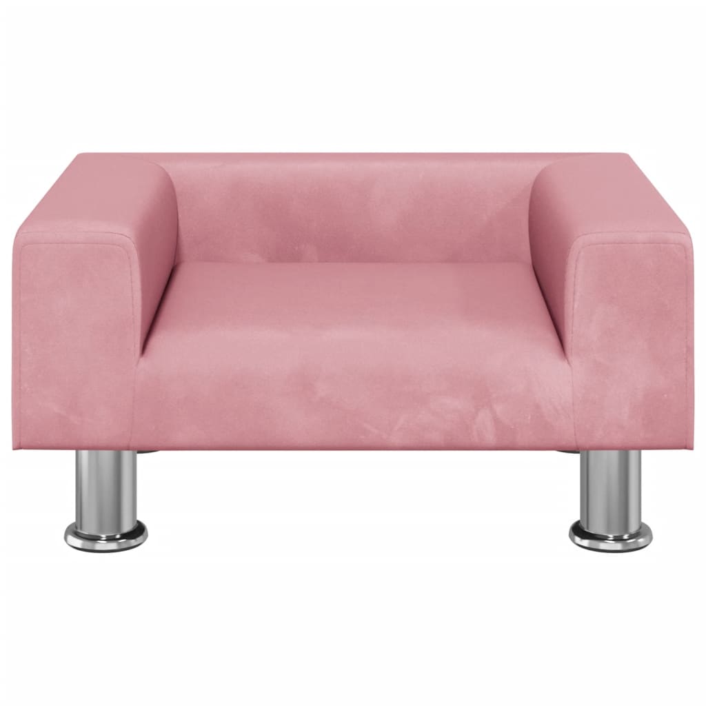 Hondenmand 50X40X26,5 Cm Fluweel Roze 50 x 40 x 26.5 cm