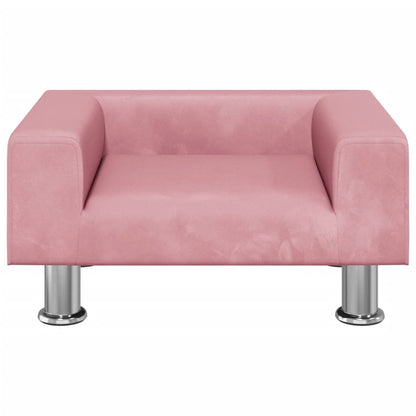 Hondenmand 50X40X26,5 Cm Fluweel Roze 50 x 40 x 26.5 cm