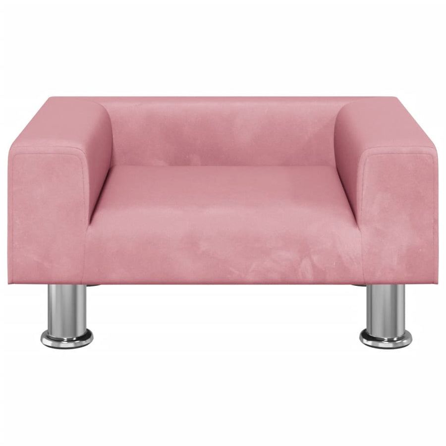 Hondenmand 50X40X26,5 Cm Fluweel Roze 50 x 40 x 26.5 cm