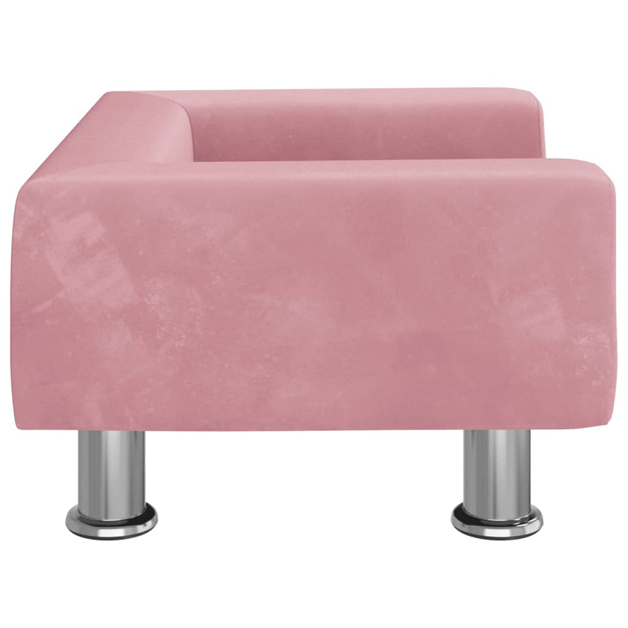 Hondenmand 50X40X26,5 Cm Fluweel Roze 50 x 40 x 26.5 cm