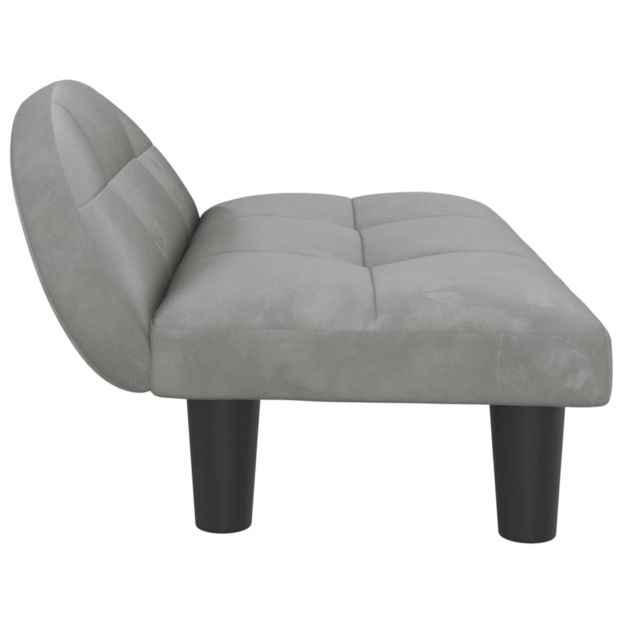Hondenmand 70X52X30 Cm Fluweel Lichtgrijs