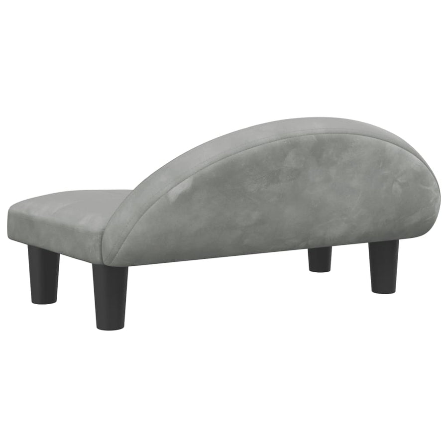 Hondenmand 70X52X30 Cm Fluweel Lichtgrijs