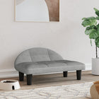Dog bed 70x52x30 cm velvet light grey