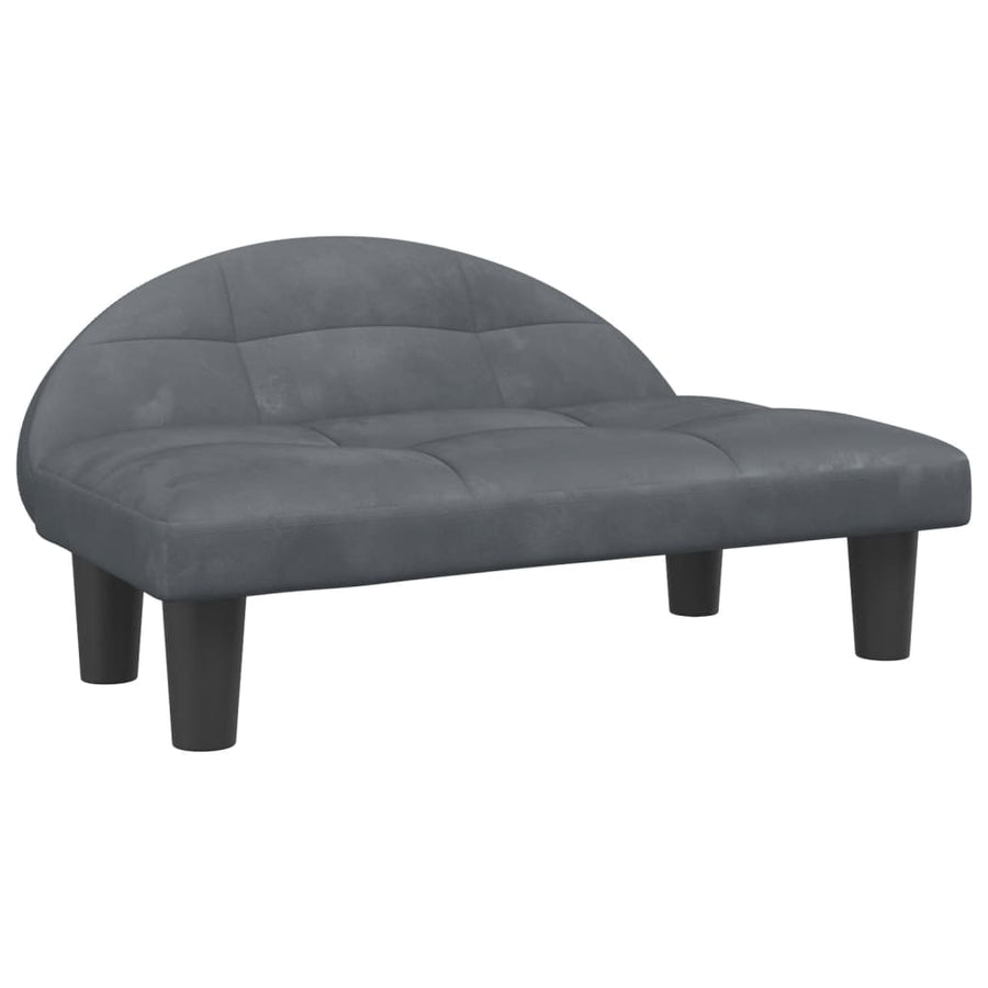 Hondenmand 70X52X30 Cm Fluweel Donkergrijs