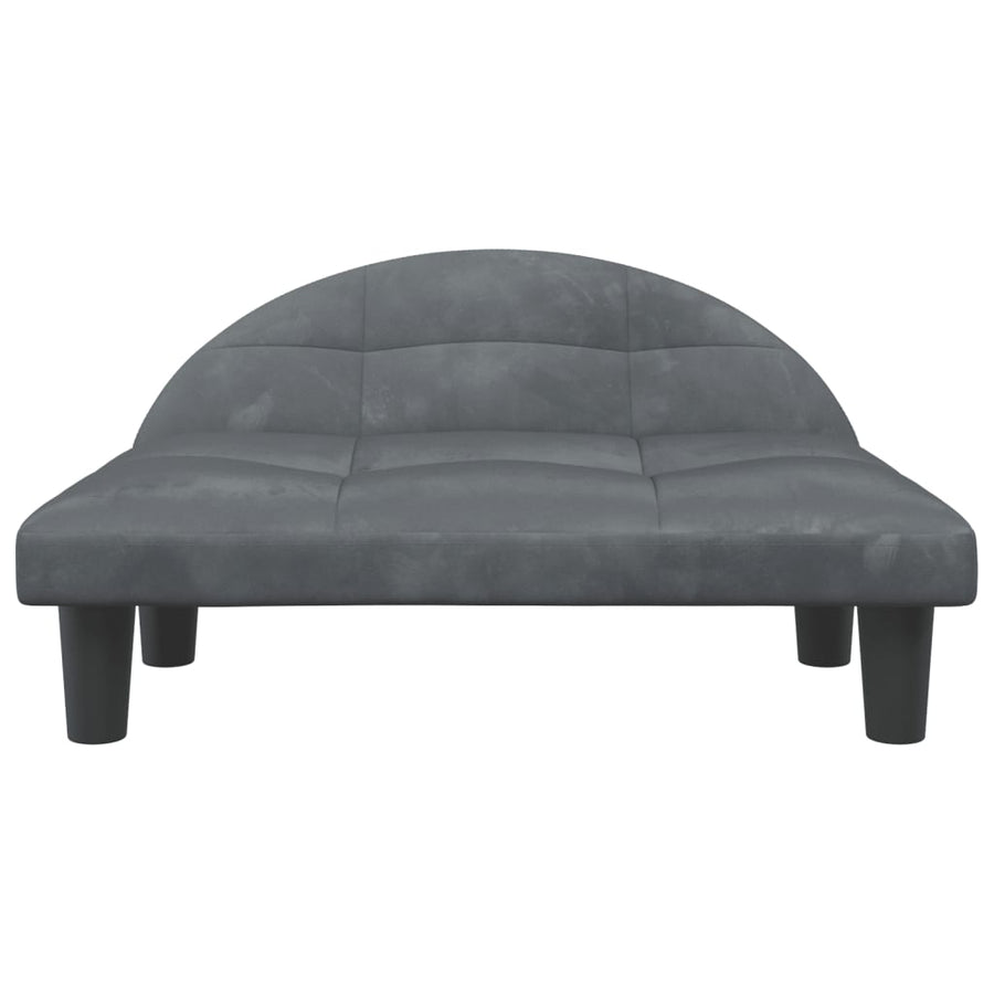 Hondenmand 70X52X30 Cm Fluweel Donkergrijs