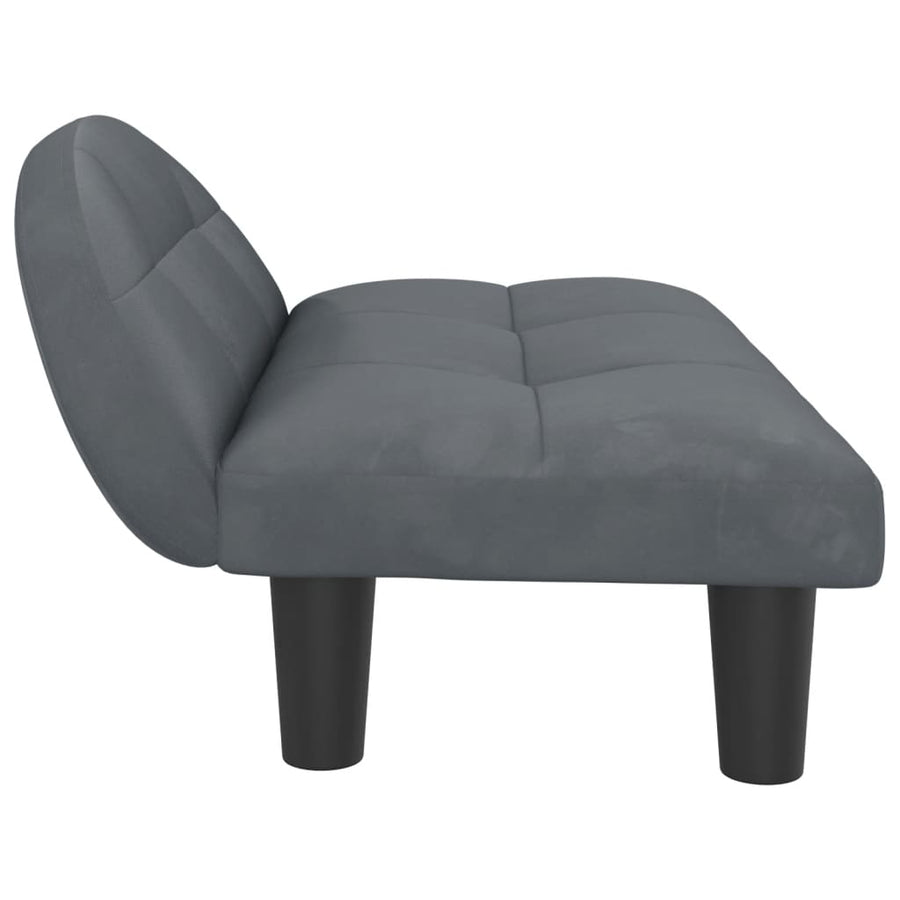 Hondenmand 70X52X30 Cm Fluweel Donkergrijs