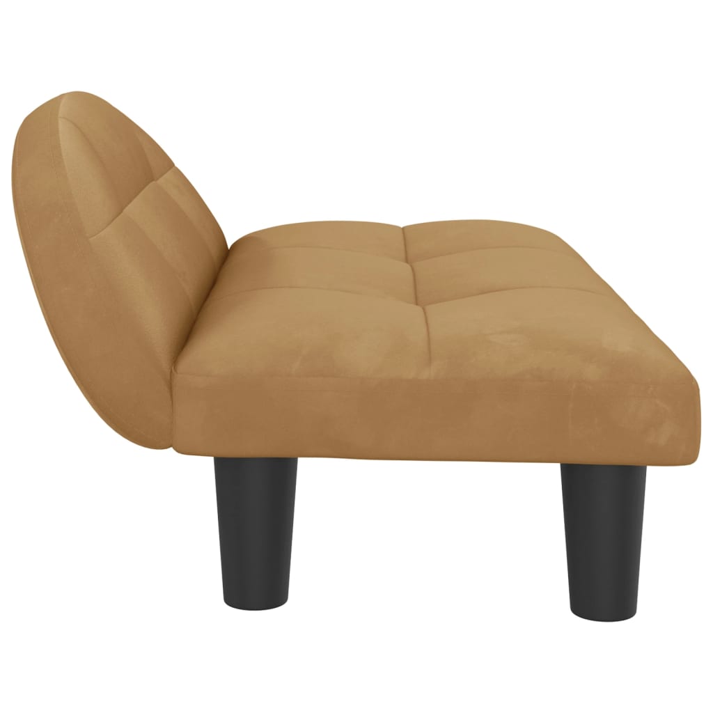 Hondenmand 70x52x30 cm fluweel bruin Bruin