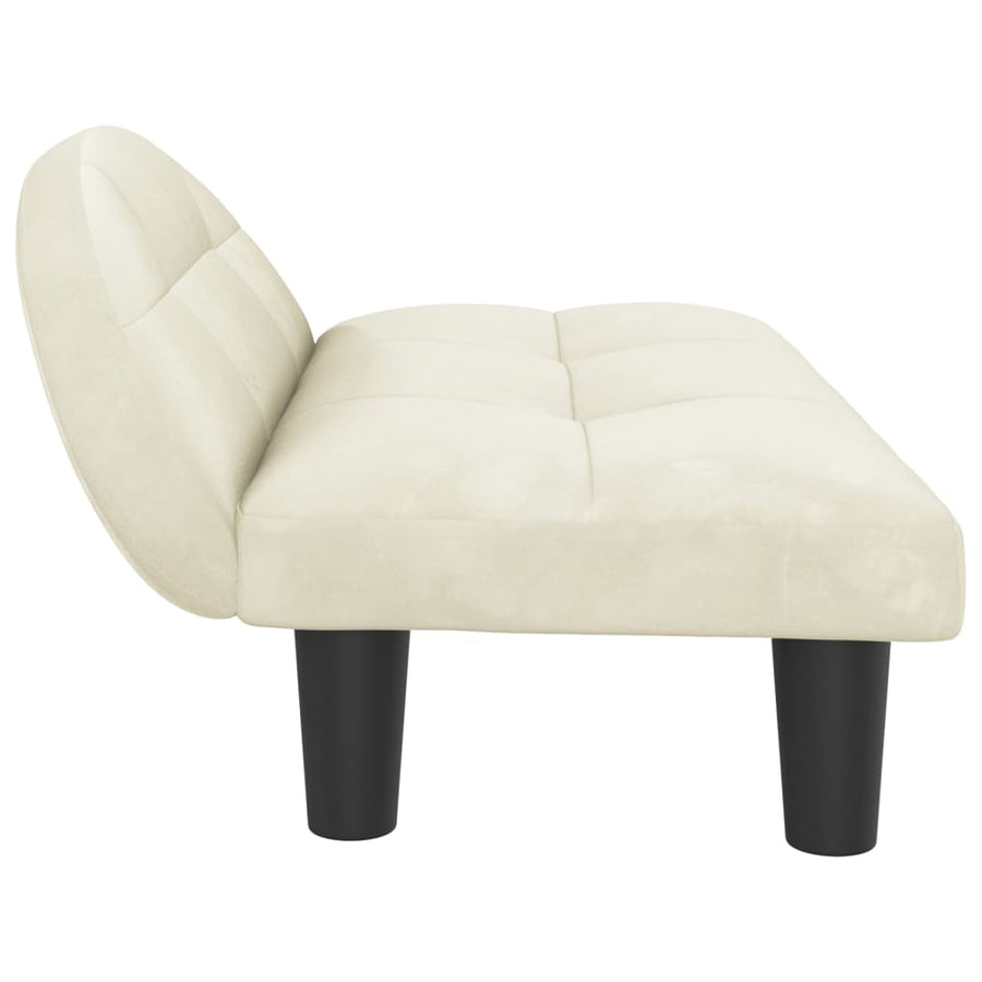 Hondenmand 70x52x30 cm fluweel crèmekleurig crème