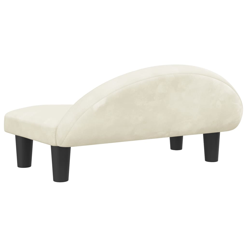 Hondenmand 70x52x30 cm fluweel crèmekleurig crème