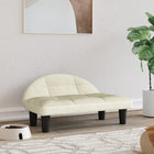 Hondenmand 70x52x30 cm fluweel crème