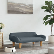 Dog bed 70x40x24 cm fabric dark grey