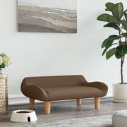 Dog bed 70x40x24 cm fabric brown