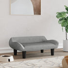 Dog bed 70x40x24 cm velvet light grey