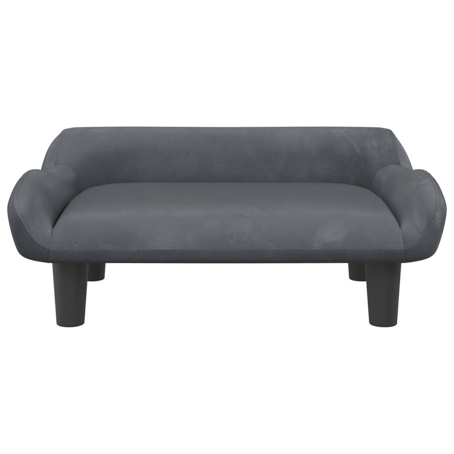 Hondenmand 70X40X24 Cm Fluweel Donkergrijs