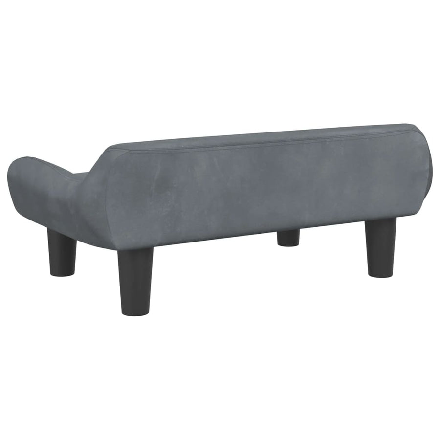 Hondenmand 70X40X24 Cm Fluweel Donkergrijs