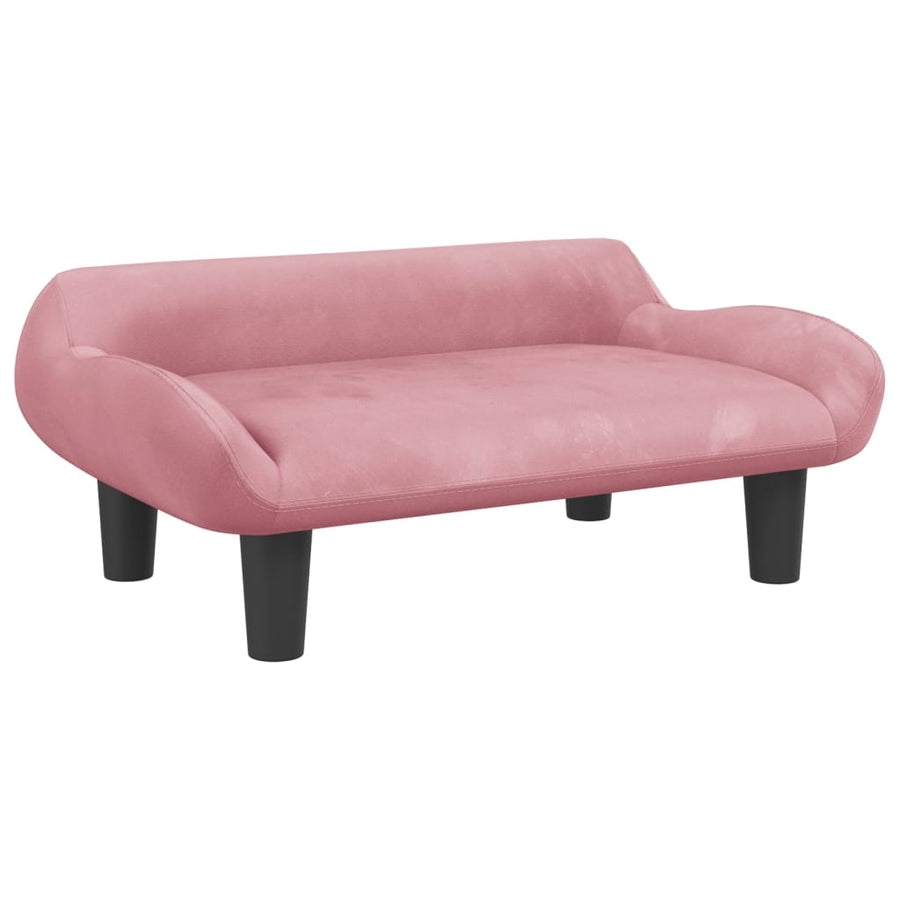 Hondenmand 70x40x24 cm fluweel roze Roze