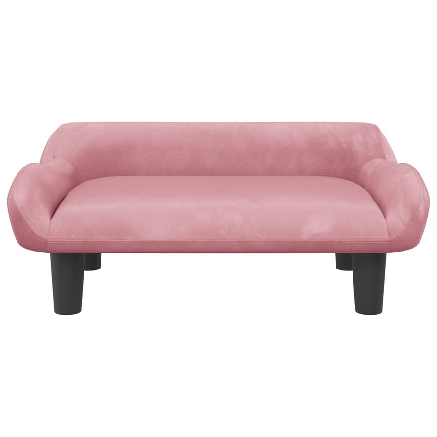 Hondenmand 70x40x24 cm fluweel roze Roze