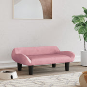 Hondenmand 70x40x24 cm roze fluweel