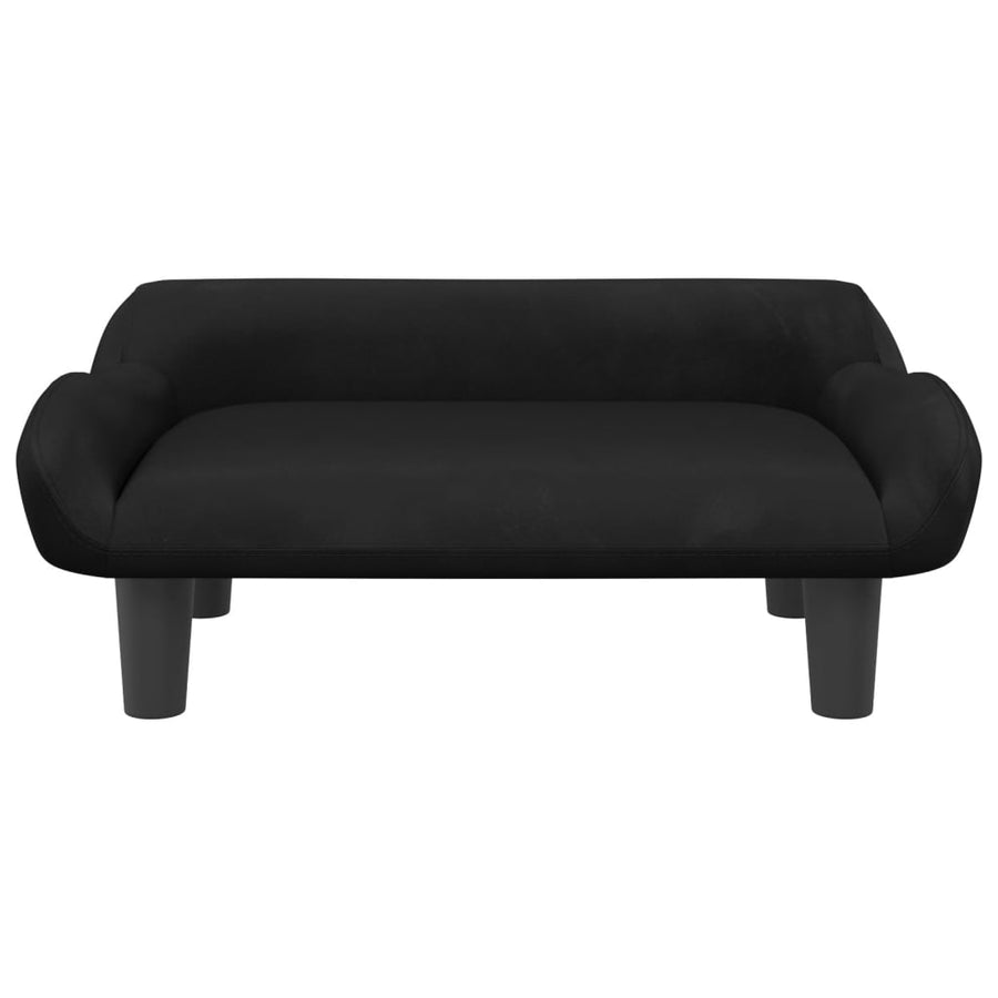 Hondenmand 70X40X24 Cm Fluweel Zwart