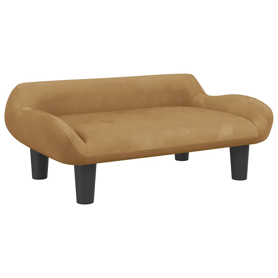 Hondenmand 70X40X24 Cm Bruin Fluweel
