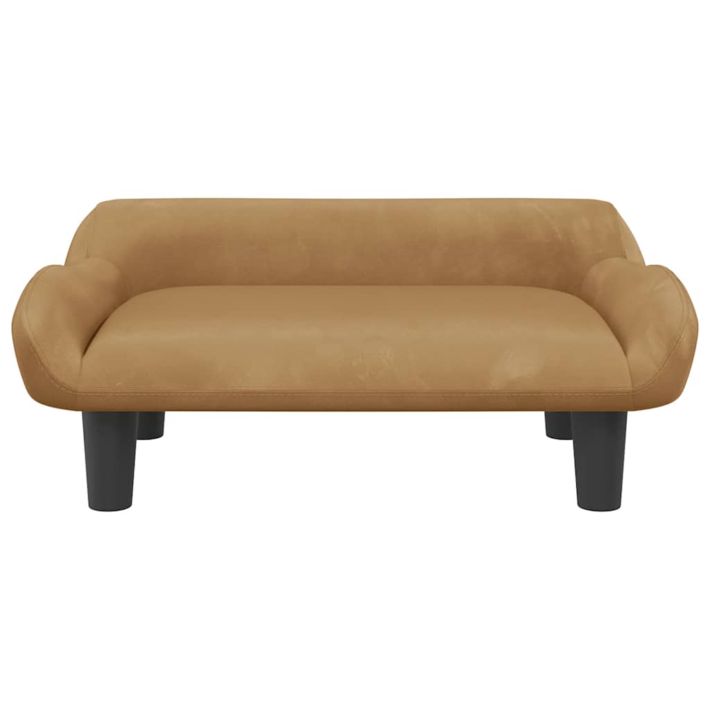 Hondenmand 70X40X24 Cm Bruin Fluweel