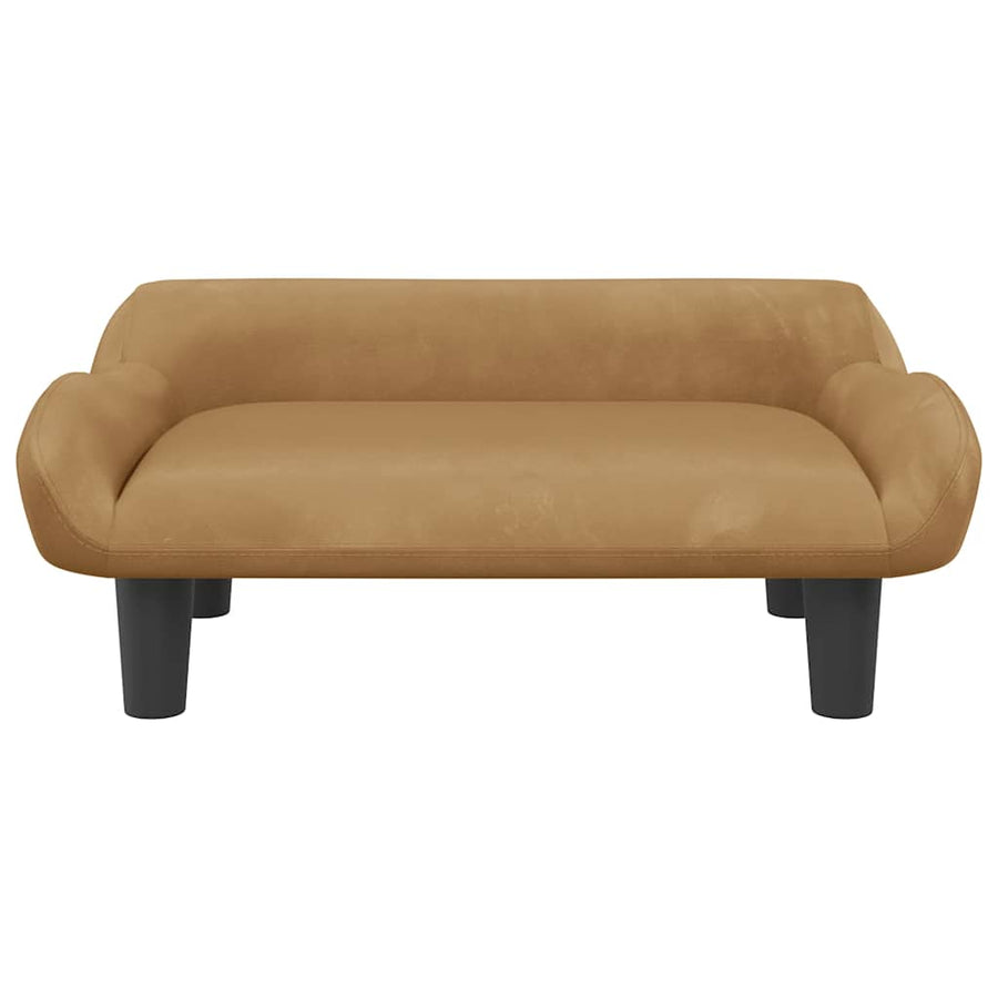 Hondenmand 70X40X24 Cm Bruin Fluweel