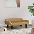 Dog bed 70x40x24 cm velvet brown