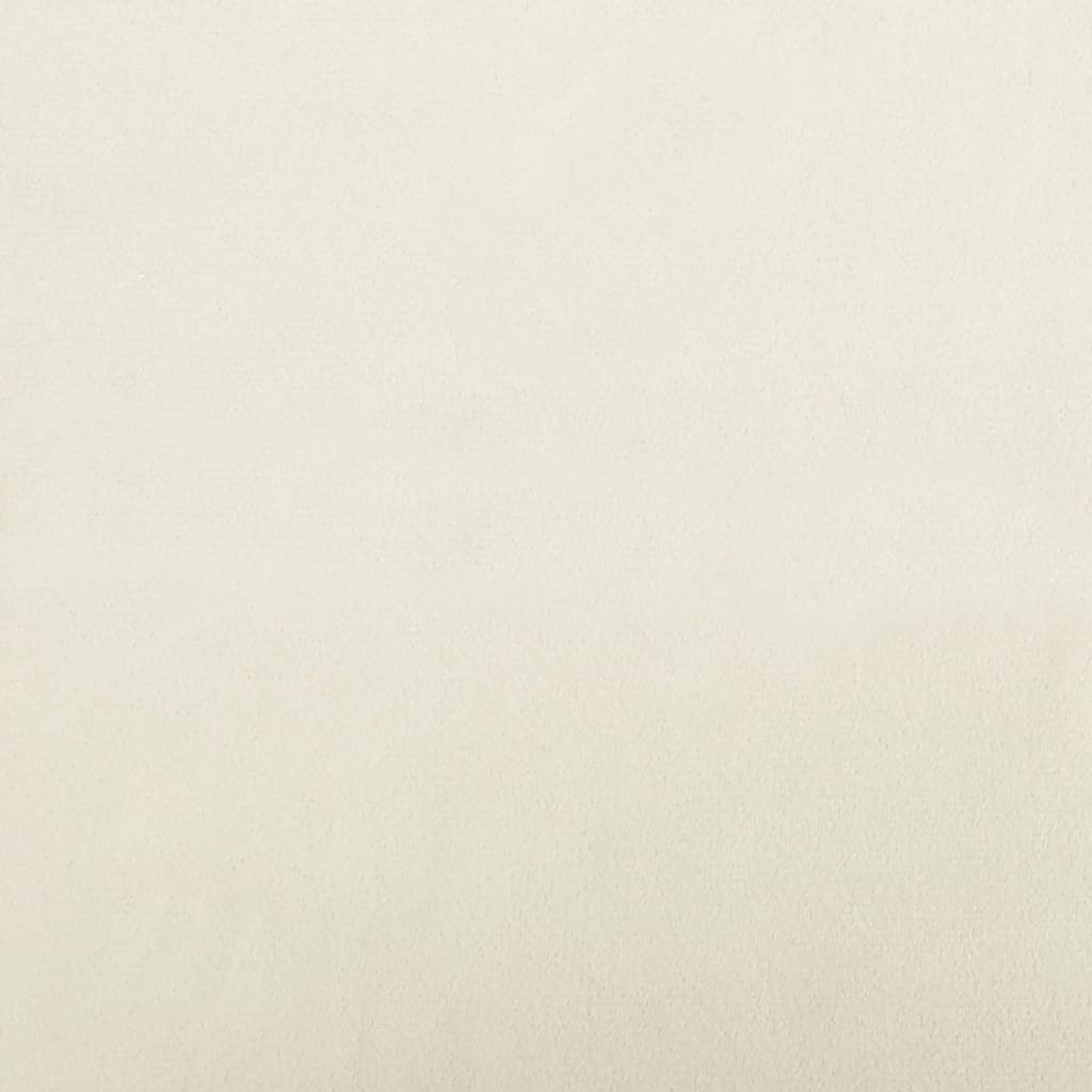 Hondenmand 70x40x24 cm fluweel crèmekleurig crème