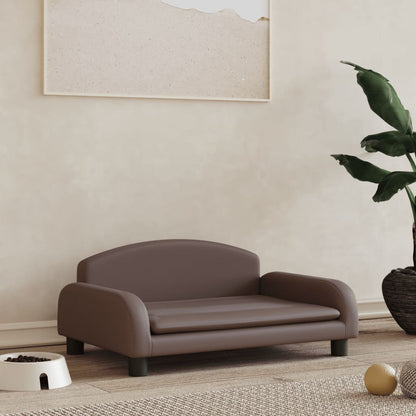 Hondenmand 70x45x30 cm kunstleer bruin 70 x 45 x 30 cm Bruin