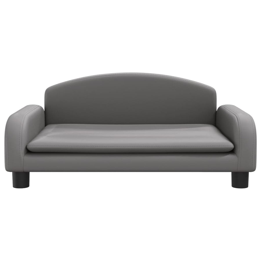 Hondenmand 70x45x30 cm kunstleer grijs 70 x 45 x 30 cm Grijs