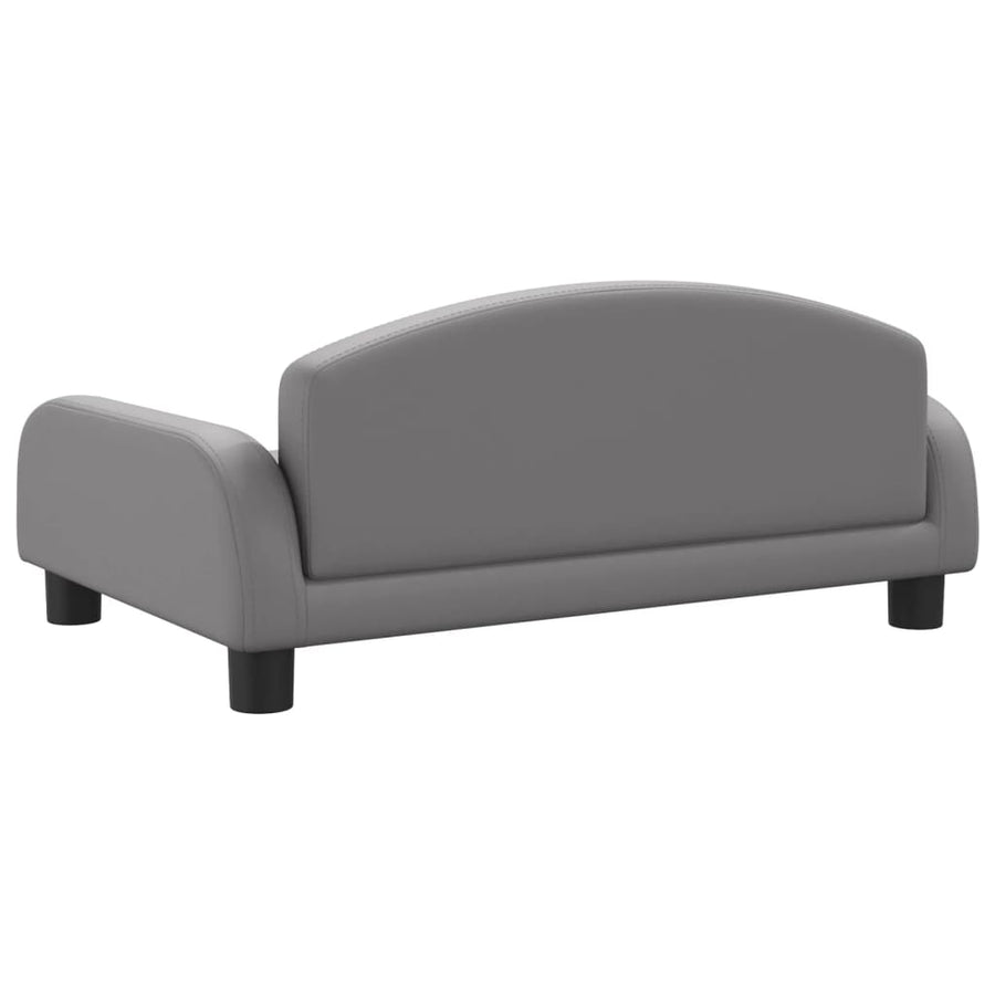 Hondenmand 70x45x30 cm kunstleer grijs 70 x 45 x 30 cm Grijs