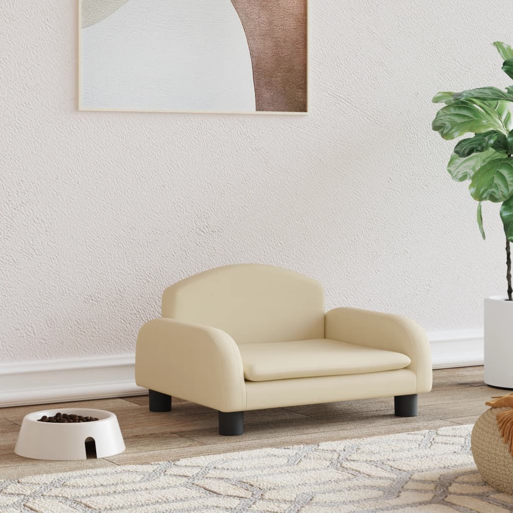 Hondenmand 50x40x30 cm stof crèmekleurig 50 x 40 x 30 cm crème